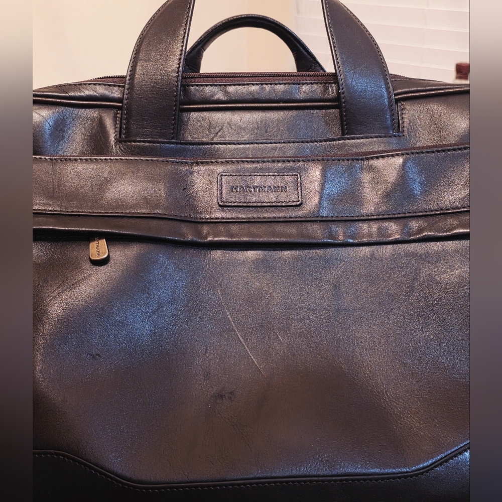 Hartmann Dark Brown Leather Men's Bag